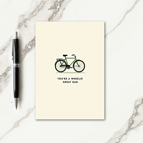 Verdant Bicycle Fathers Day Card