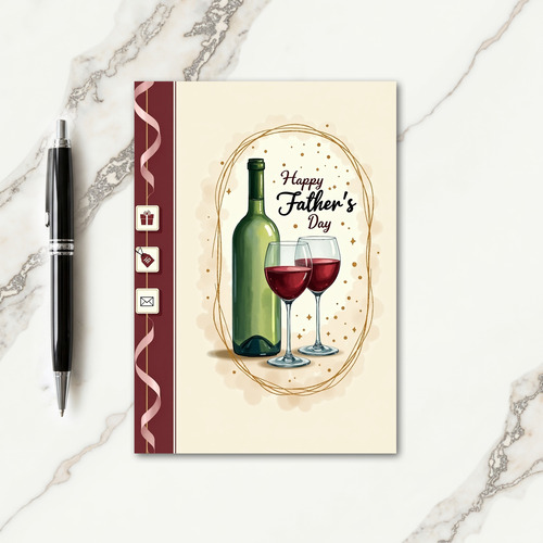 Verdant Bottle Fathers Day Card