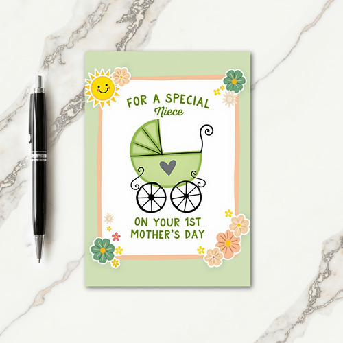 Verdant Carriage Mothers Day Card