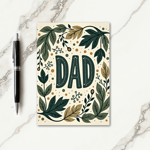 Verdant Dad Fathers Day Card