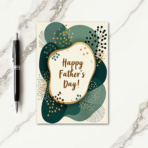 Verdant Fathers Day Art Card