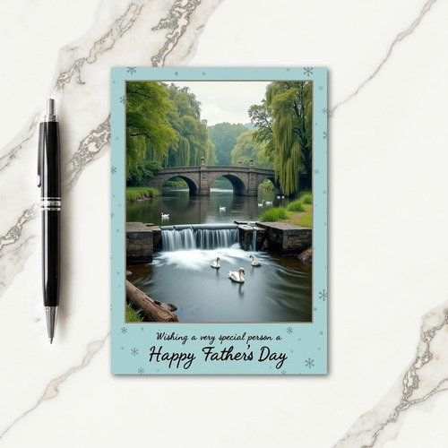 Verdant Fathers Day Bridge Card