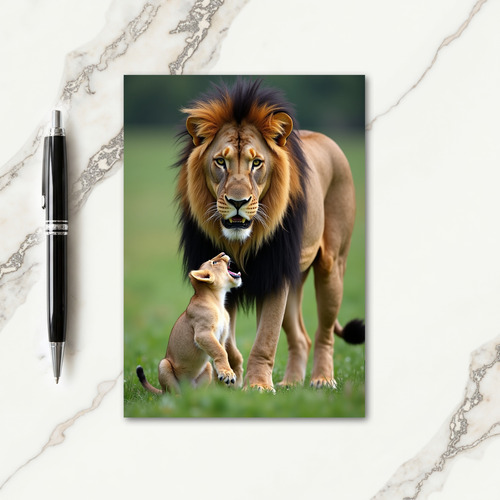 Verdant Fathers Day Felines Card