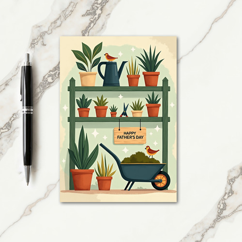 Verdant Fathers Day Garden Card