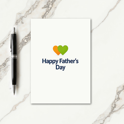 Verdant Fathers Day Heart Card