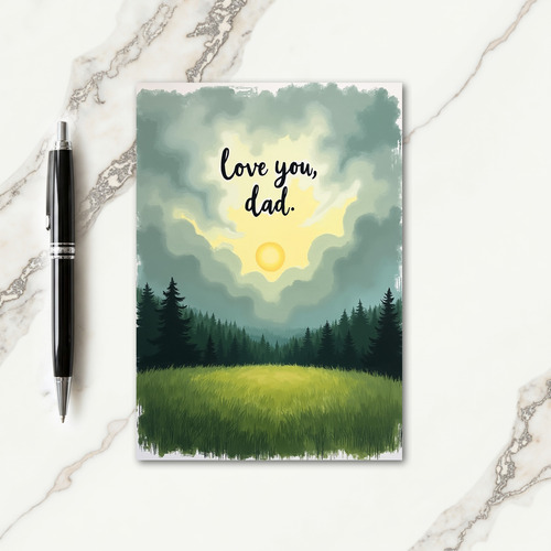 Verdant Fathers Day Love Card