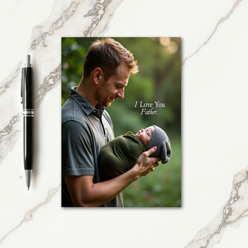 Verdant Fathers Day Portrait Card