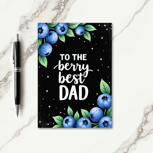 Verdant Fathers Day Scene Card
