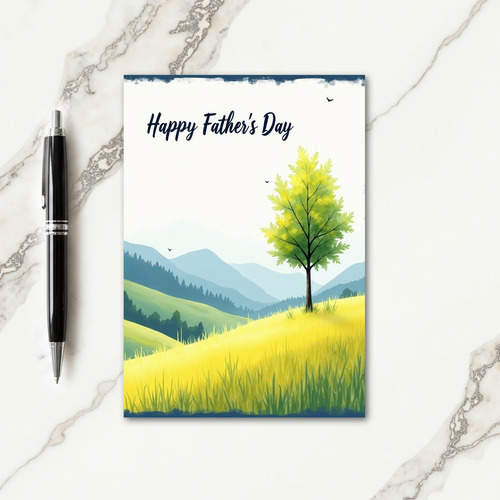 Verdant Fathers Day Slope Card