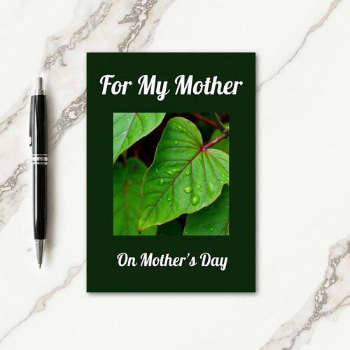 Verdant Foliage Mothers Day Card