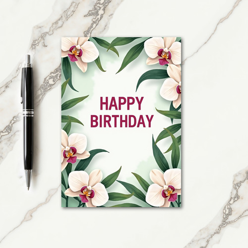 Verdant Frame Birthday Card
