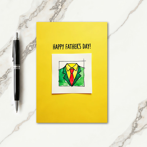 Verdant Jacket Fathers Day Card