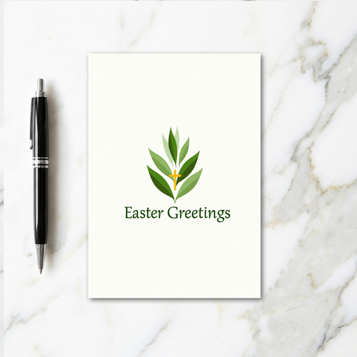 Verdant Leaves Faith Celebration Card