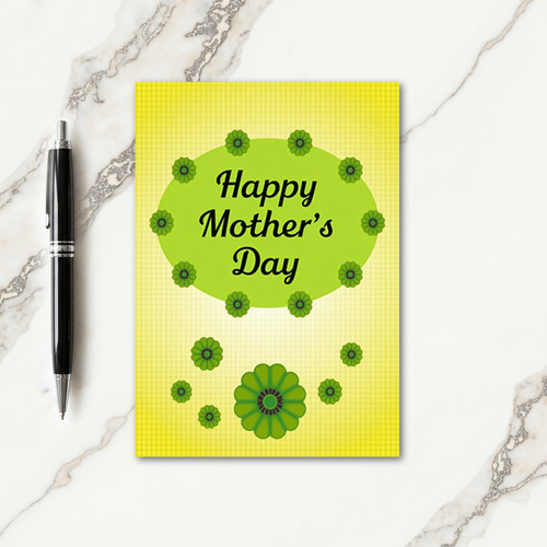 Verdant Mothers Day Emblem Card
