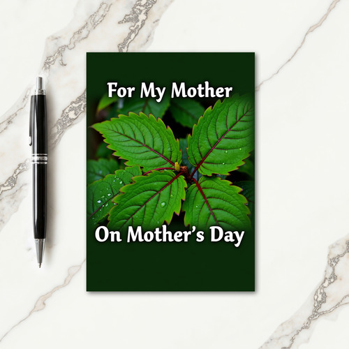 Verdant Mothers Day Leaves Card