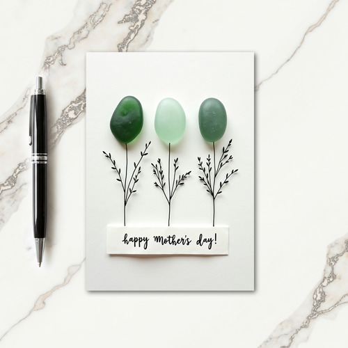 Verdant Mothers Day Stones Card