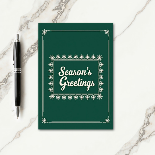 Verdant Script Christmas Card