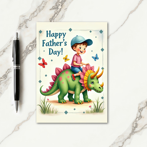 Verdant Steed Fathers Day Card