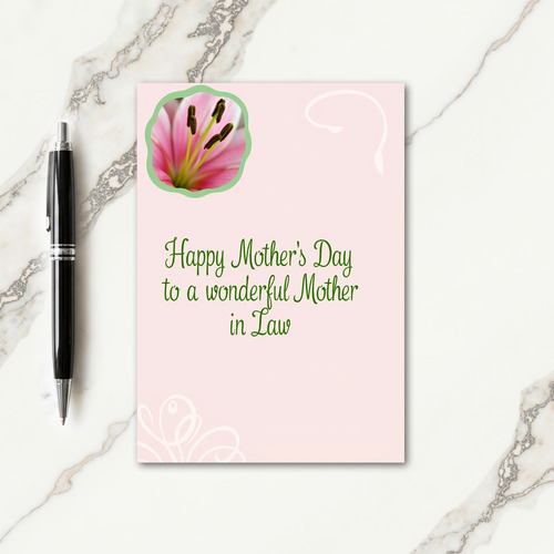 Verdant Wonderful Mothers Day Card