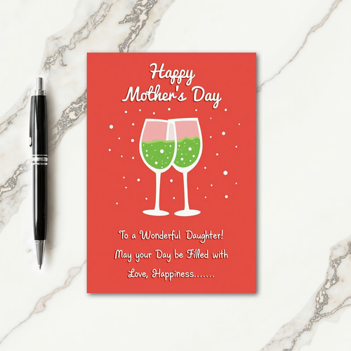 Vermilion Mothers Day Toast Card