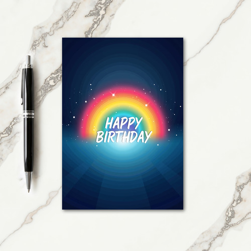 Vibrant Arched Birthday Card