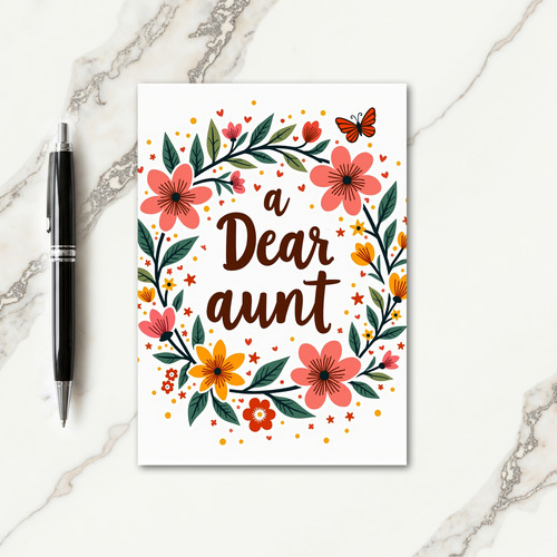 Vibrant Aunts Day Card