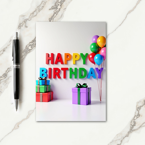 Vibrant Balloon Gift Card