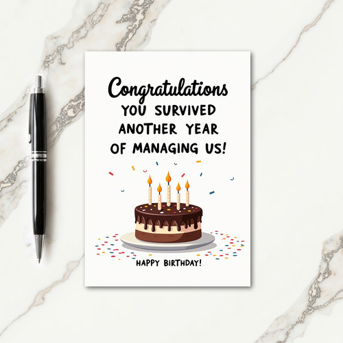 Vibrant Birthday Art Card