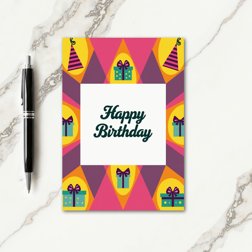 Vibrant Birthday Border Card