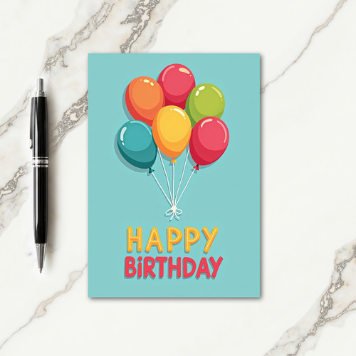 Vibrant Birthday Bow Card