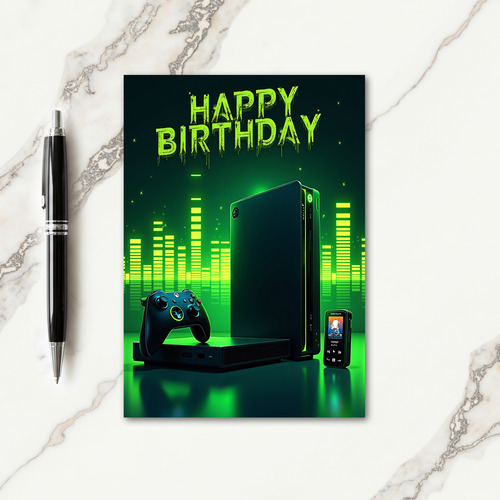 Vibrant Birthday Console Card
