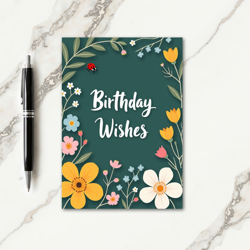 Vibrant Birthday Garden Card