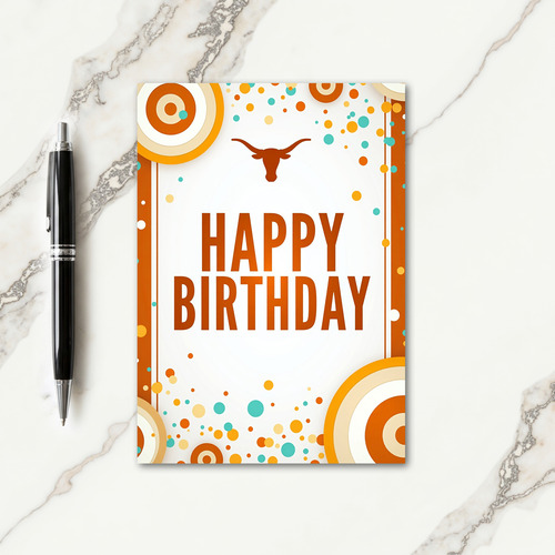 Vibrant Birthday Horned Card