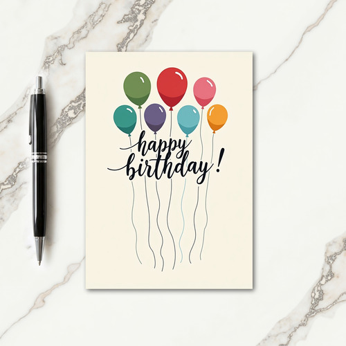 Vibrant Birthday Orbs Card
