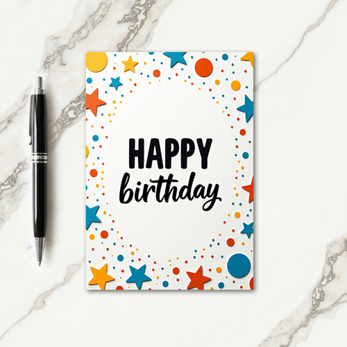 Vibrant Birthday Papercut Card