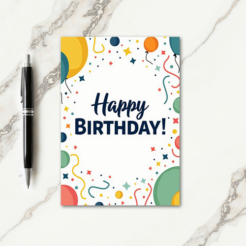 Vibrant Birthday Pop Card