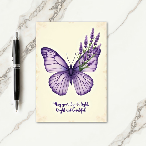 Vibrant Birthday Purple Card