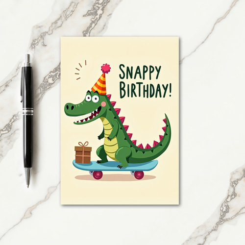 Vibrant Birthday Reptile Card