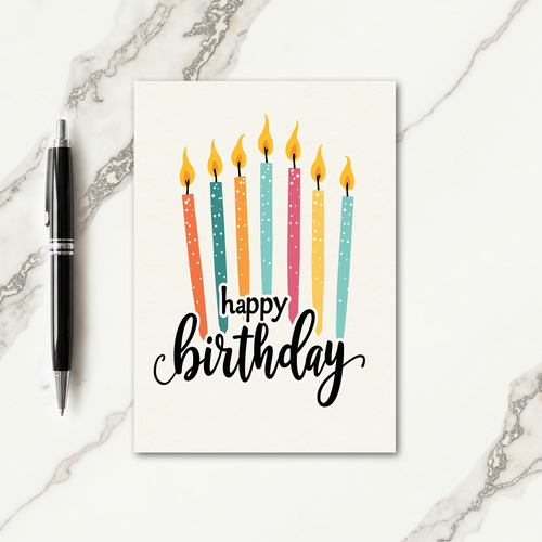 Vibrant Birthday Stick Card
