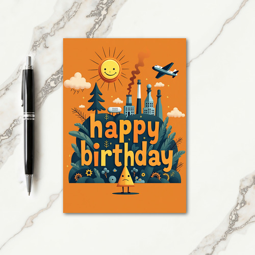 Vibrant Birthday Sun Card