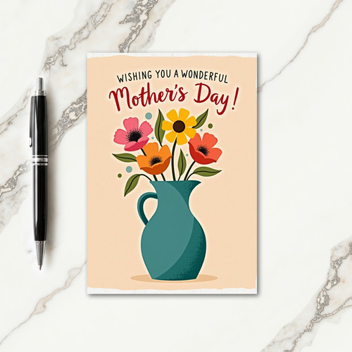 Vibrant Bloom Mothers Day Card