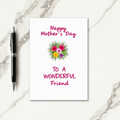 Vibrant Blossoms Mothers Card