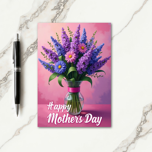Vibrant Bouquet Day Card