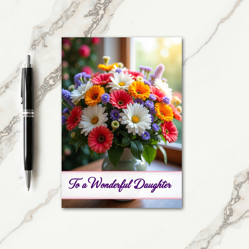 Vibrant Bouquet Mothers Day Card