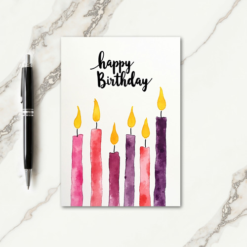 Vibrant Candle Array Card