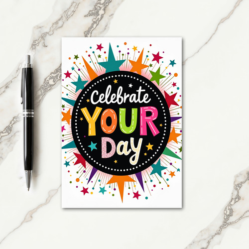 Vibrant Celebrate Card