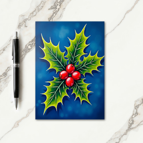 Vibrant Christmas Foliage Card thumbnail
