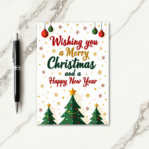 Vibrant Christmas Greeting Card
