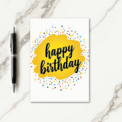 Vibrant Circle Birthday Card