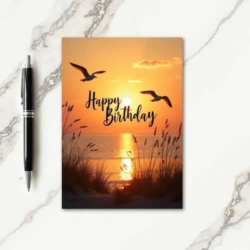 Vibrant Coastal Celebration Card